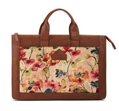 Pink Flower Laptop Bag