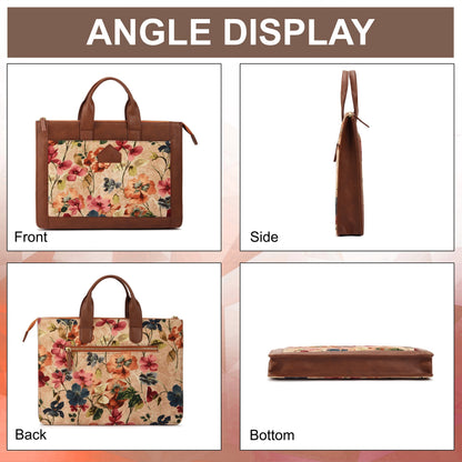 Pink Flower Laptop Bag