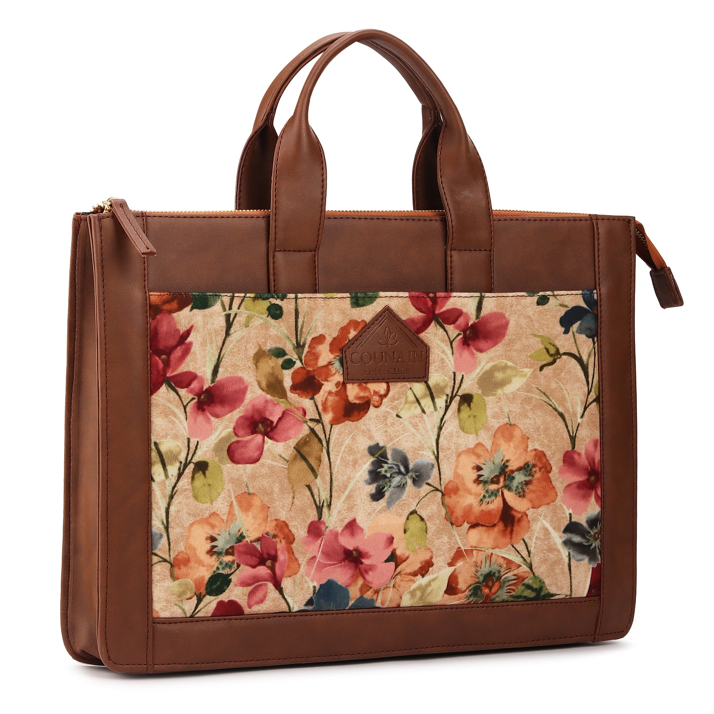 Pink Flower Laptop Bag
