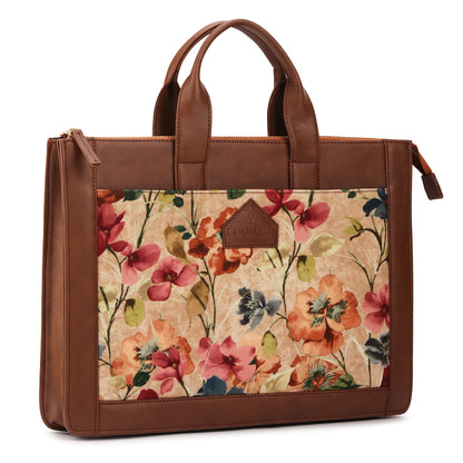 Pink Flower Laptop Bag