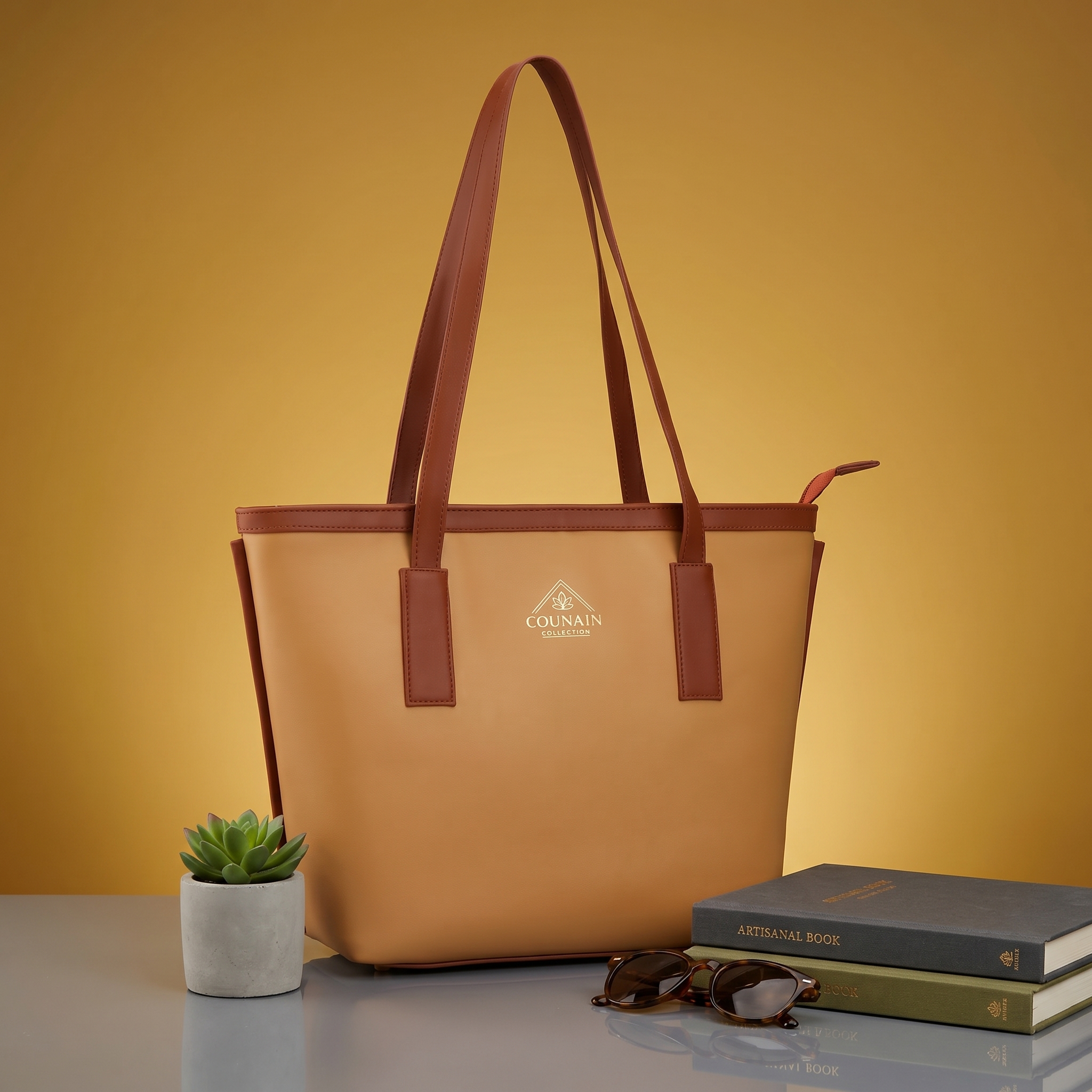 Light Brown Tote Bag - Image 11