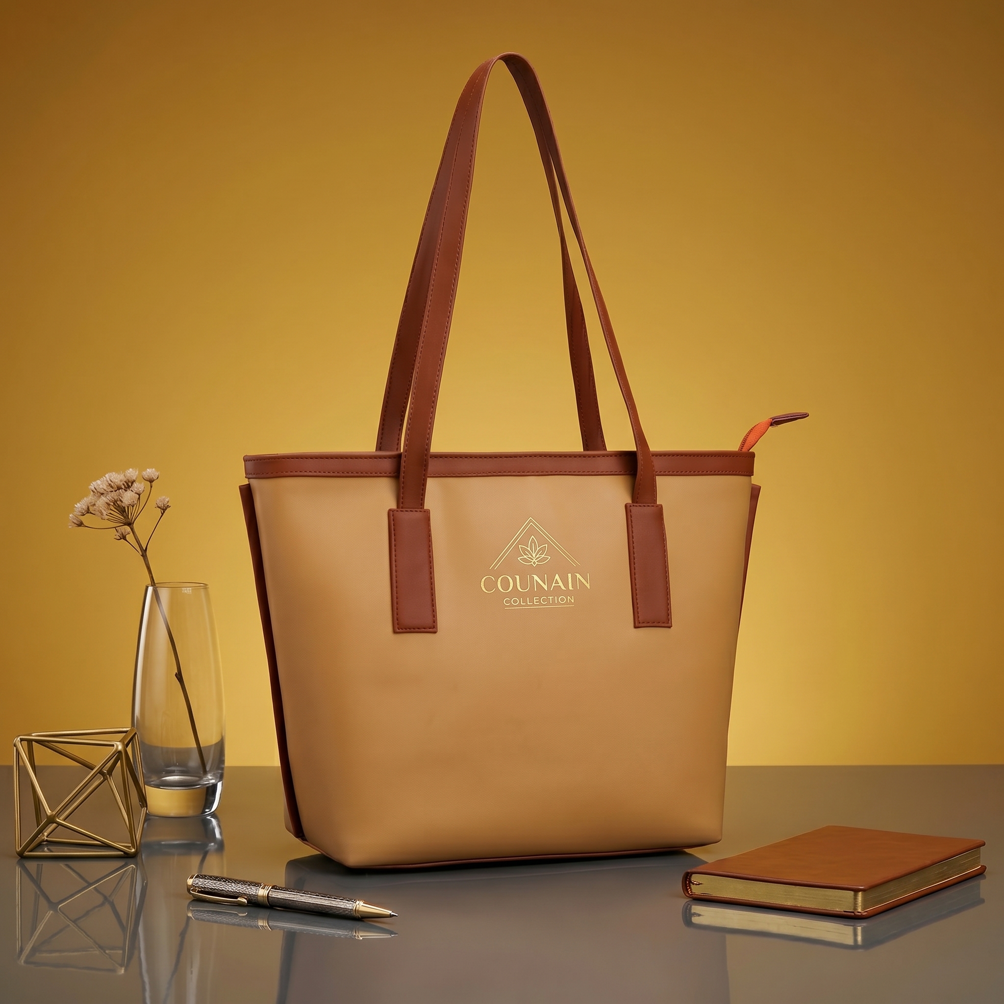 Light Brown Tote Bag - Image 9