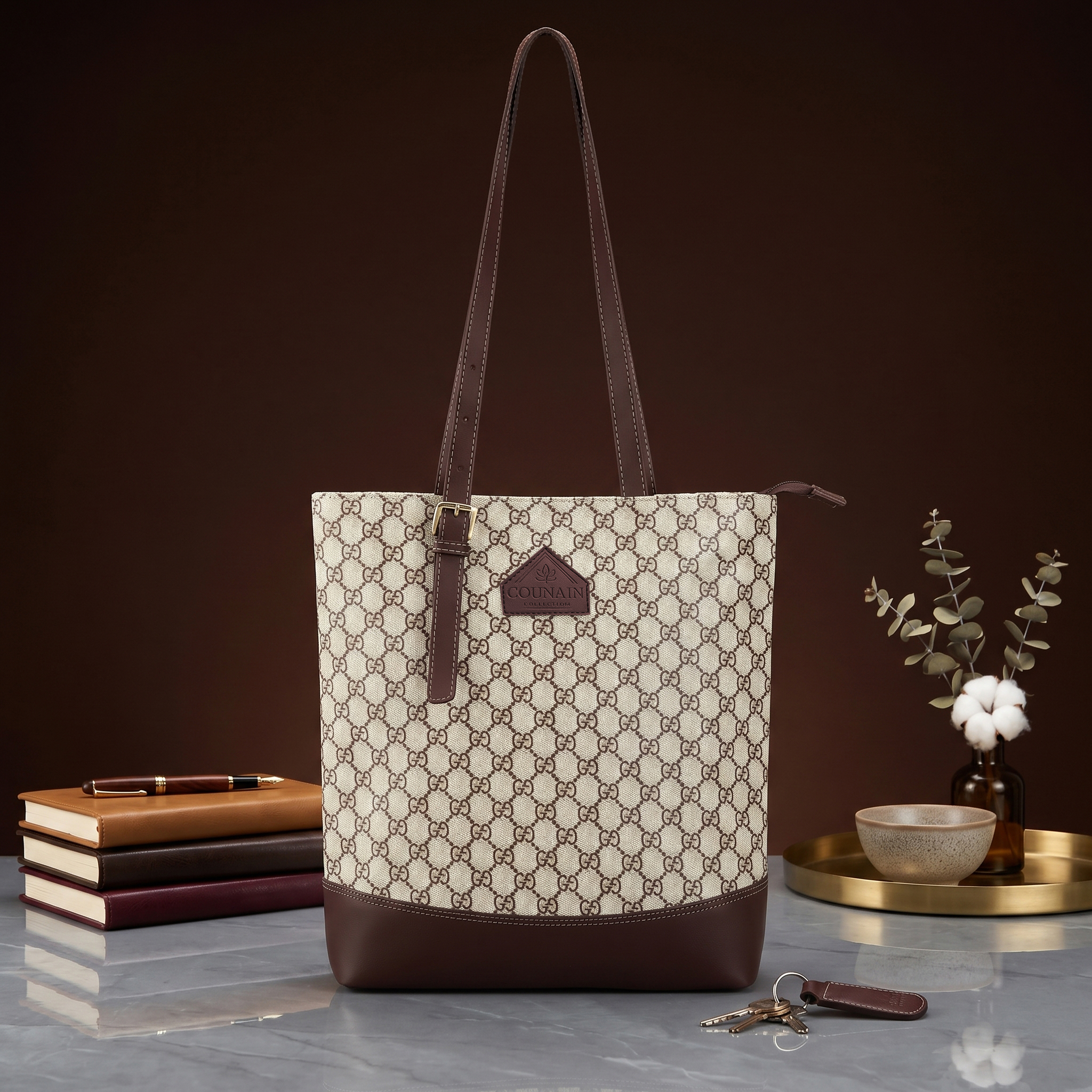 Heritage Monogram Tote Bag - Image 7