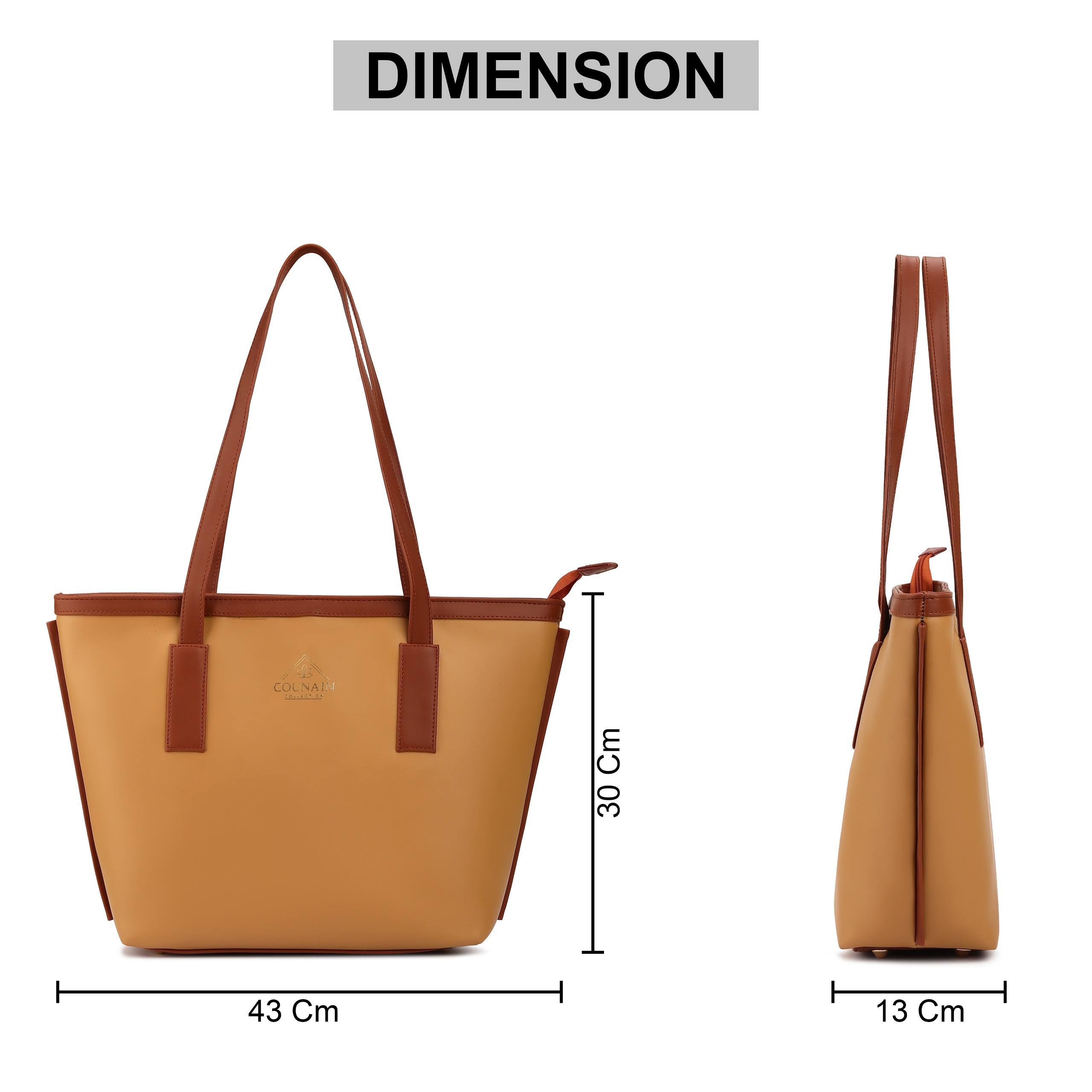 Light Brown Tote Bag - Image 2