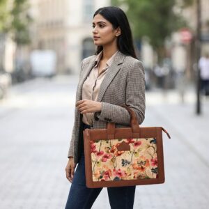 Pink Flower Laptop bag